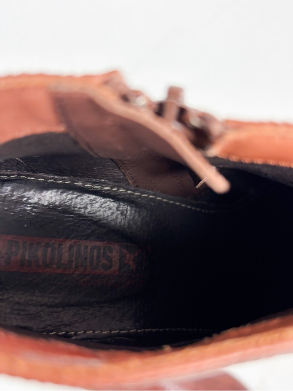 Pikolinos Cuero Embroidered Leather Booties Sz 38 (7.5) - Picture 8 of 11
